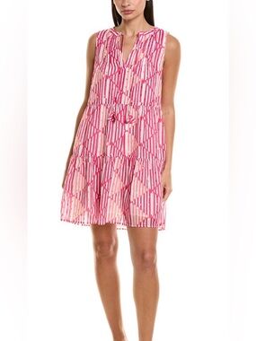 Tommy Bahama Sandbar Stripe Split Neck Dress NWT